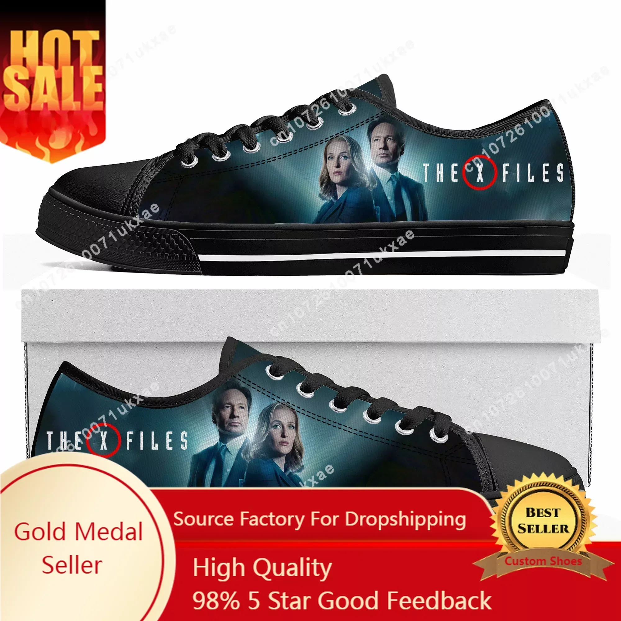 Men'S Fashion X - De X Files lage sneakers voor