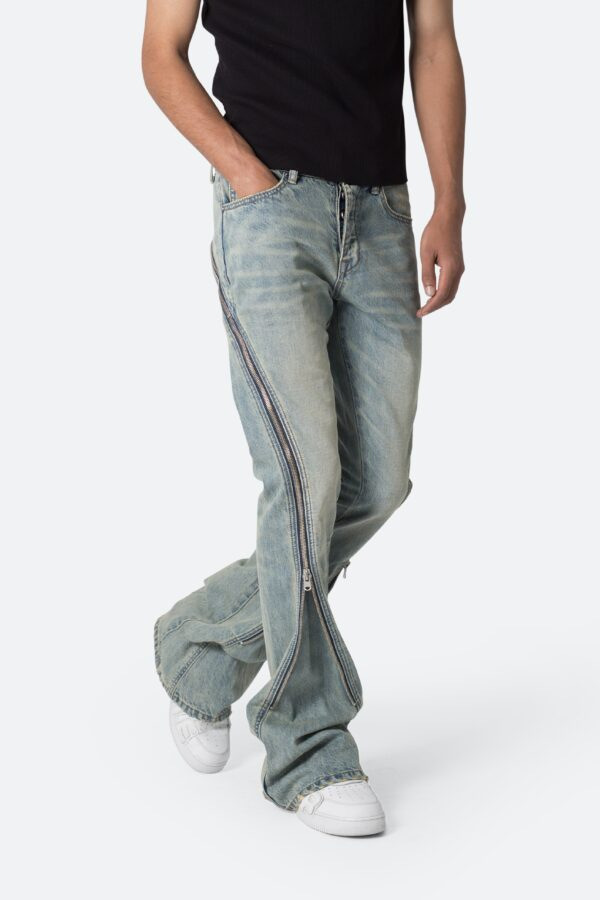 Men'S Fashion Grey Jeans - Europese Amerikaanse Four Seasons Nieuwe Mode