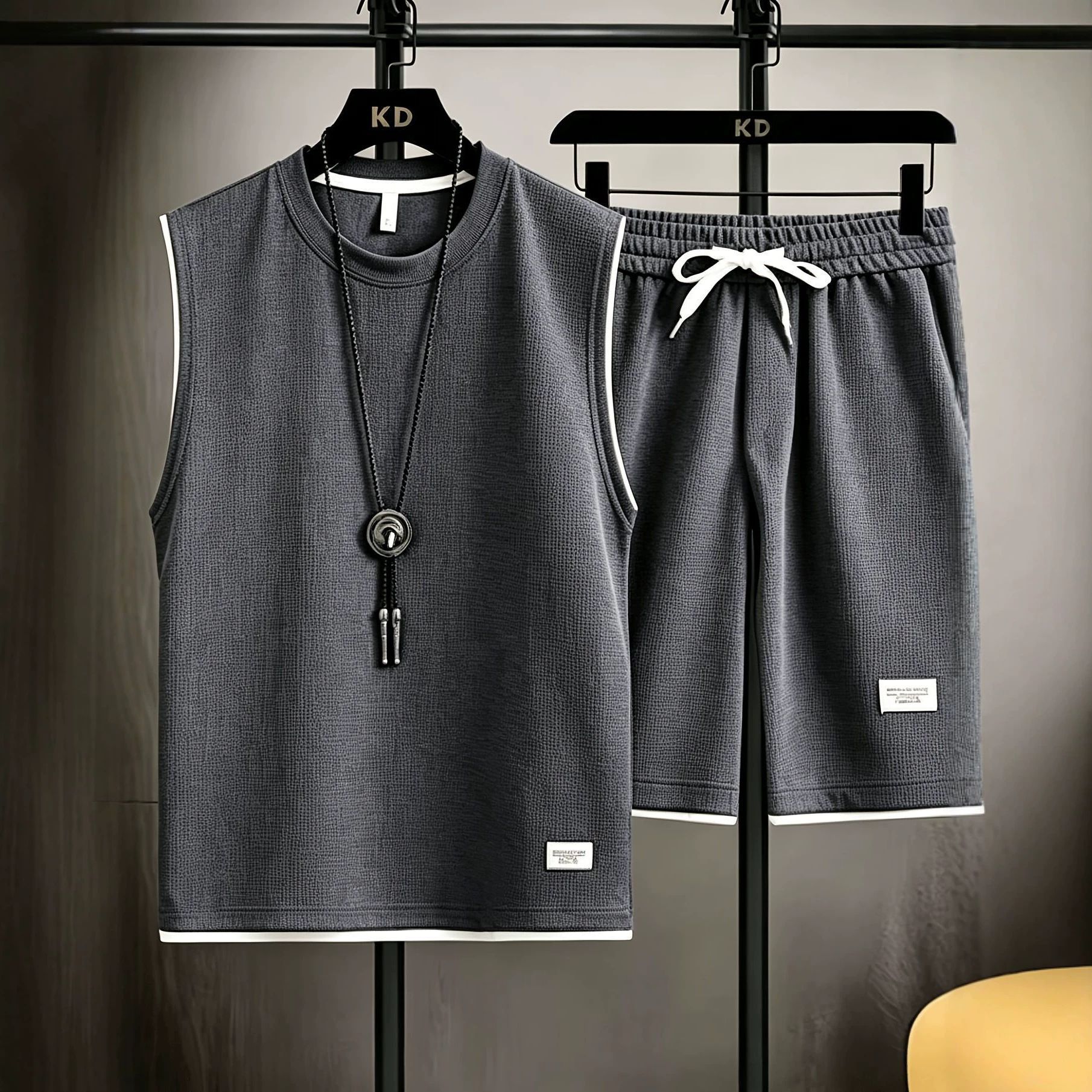 Zomer heren vest sets hoge kwa - Mens Fashion Summer recensie en prijs