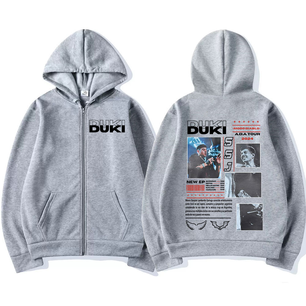 Rapper Duki ADA Tour 2024 Zip  - Mens Fashion Zip Up Hoodies recensie en prijs