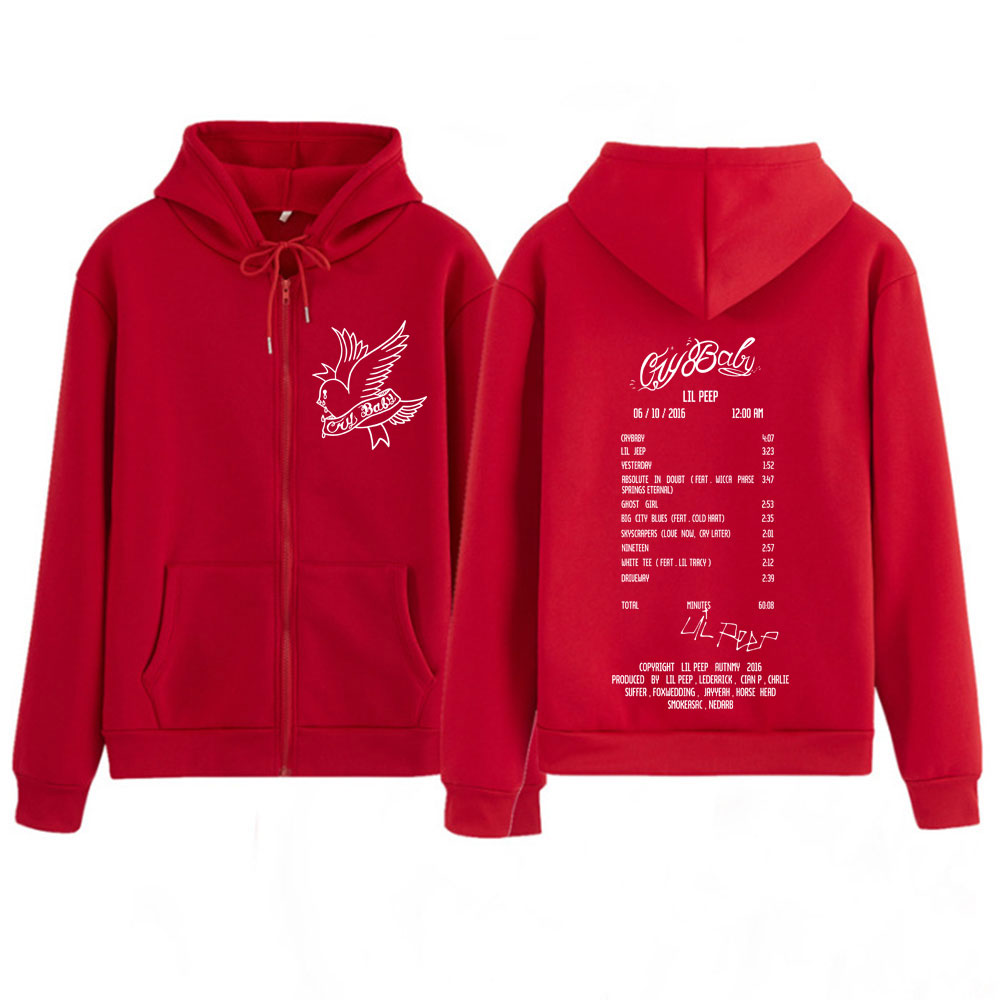 Rapper Lil Peep Cry Baby Album - Mens Fashion Zip Up Hoodies recensie en prijs