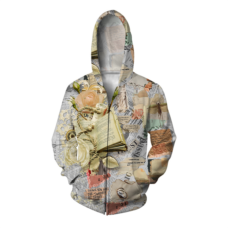 3d Geprinte Vlinder Engel Hood - Mens Fashion Zip Up Hoodies recensie en prijs