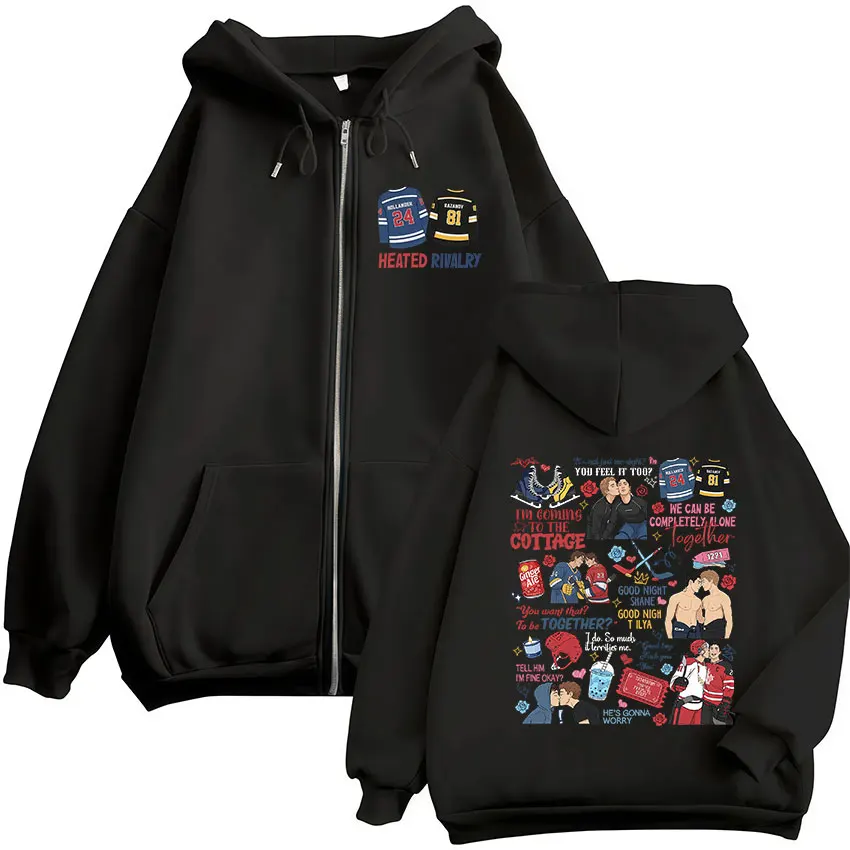 Verwarmde Hoodie met Rivalry P - Mens Fashion Zip Up Hoodies recensie en prijs