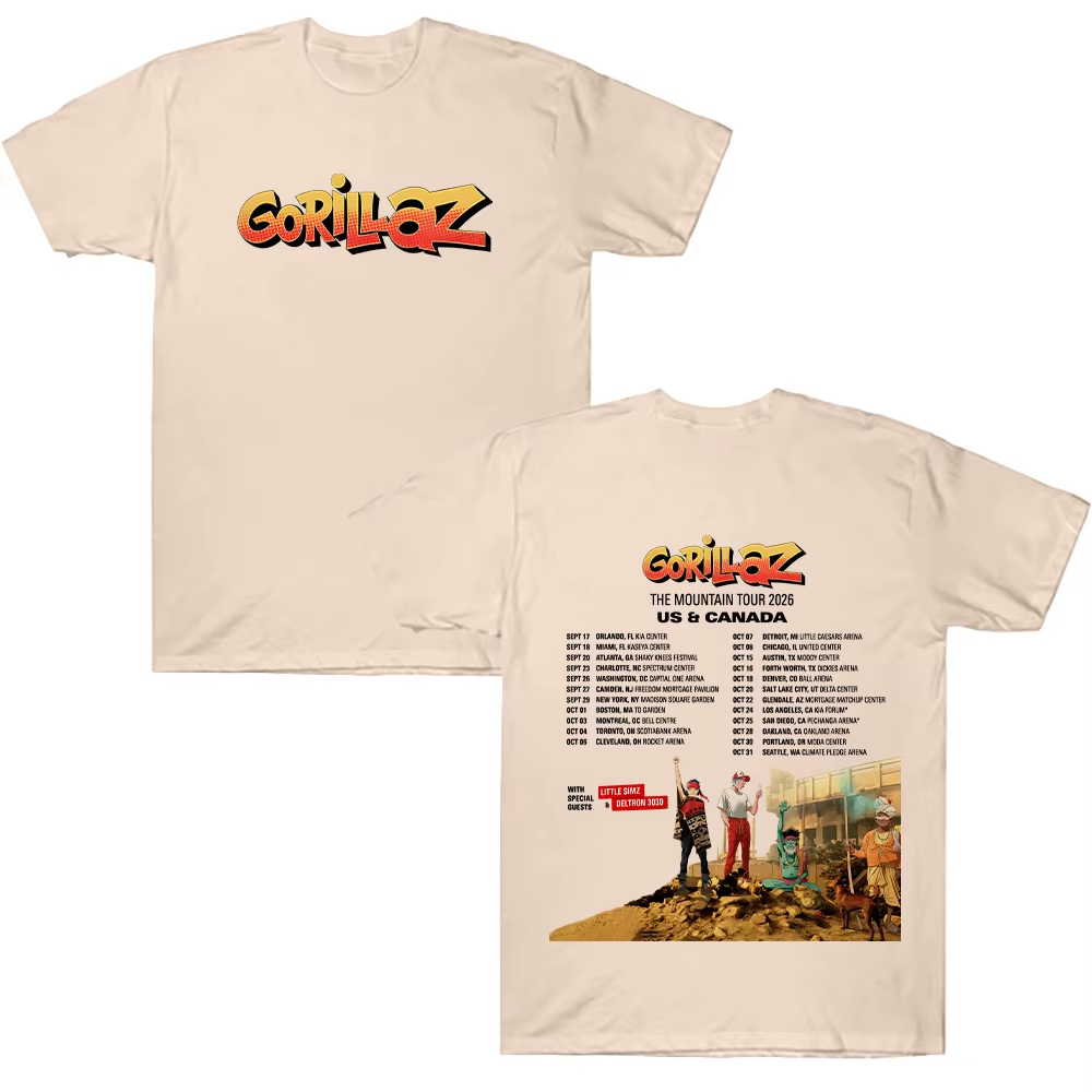 Gorillazs TheMountain Tour 202 - Poster Men Fashion recensie en prijs
