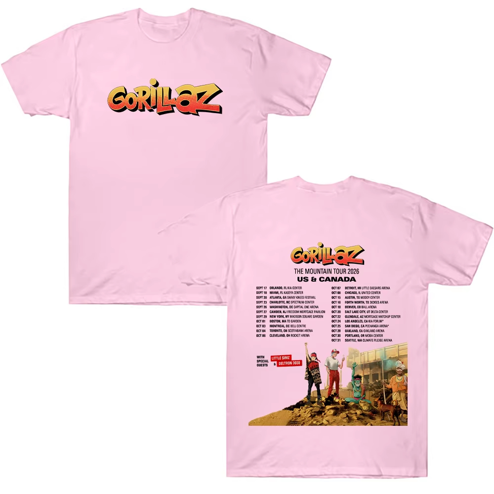 Gorillazs TheMountain Tour 202 - Poster Men Fashion recensie en prijs
